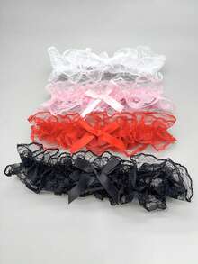 (نمط الدانتيل العشوائي) 1 قطعة من الحزام الأنيق من الدانتيل، مع فيونكة، سلسلة الفخذ العرائسية، حلقة الساق المرنة، شريط الساق، حزام الساق، إكسسوار الموضة النسائية، حفلة الزفاف، الحفلات الرسمية، ملابس داخلية عرائسية، فستان، زينة التنورة، هدية مثالية للوصيفة، مناسبة لحفلة الزفاف، الحفلات الرسمية - متعدد الألوان - مشاهدة 11