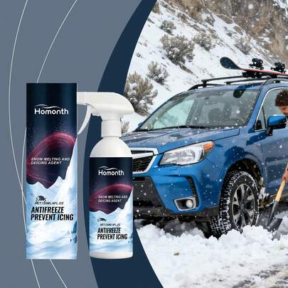 Is- och snöborttagningsspray, rengöringsmedel för bilglas för utomhusbruk, vinter, frostskyddsmedel, avisning och avimning