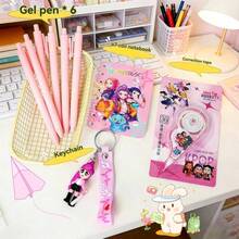 1套，魔法狩猎主题女士文具套装，高性价比笔记本，新款KPOP学生实用学习用品文具礼盒套装 - 彩色 - 查看 5