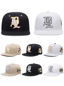 2026新款个性化时尚棒球帽，LPL侧边刺绣FOREVER平沿帽，户外休闲运动遮阳滑板帽，街头创意嘻哈帽，通勤装饰帽，男女通用 - 白色 - 查看 1