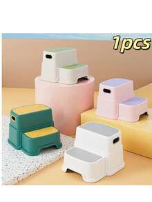 Small Ladder, Step Stool Assistant Is Perfect For Toilets, Easy-To-Move Bathroom Sinks - Double Height 9.5 Inches Non-Slip Toilet Training, Kitchen, Bedroom And Classroom. - Hồng - Xem 1