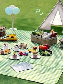 超大户外野餐露营垫 - 超大加厚防水沙滩垫,轻便野餐毯,户外防水可折叠野餐垫,便携式露营野餐垫,可折叠便携,适合旅行、海滩、公园和徒步旅行,适合家庭和朋友使用 - 彩色 - 查看 8