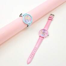 Miniso 我的小马宝莉魔法甜心系列腕表盲盒，卡通人物表盘+多种表带，石英机芯，12款随机发货，适合日常佩戴/收藏，可爱少女腕表（1只随机发货） - 彩色 - 查看 5