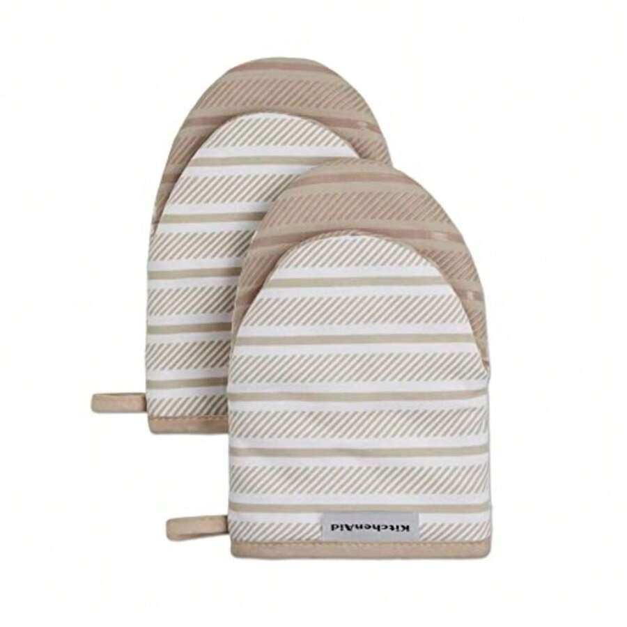 CYPNKitchenAid Albany - Juego de 2 Manoplas para Horno Color Cielo Aguamarina 5.5 x 8 PulgadasFashion - Batido - Ver 1
