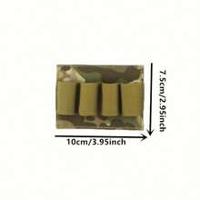 10x7.5厘米战术背带户外收纳袋 - 耐用且富有弹性的战术背带，4槽设计，兼容MOLLE系统，多功能户外装备收纳袋，适用于整理露营装备、存放户外工具和携带战术装备，户外装备收纳，露营配件，狩猎配件，多槽战术背带收纳袋，多用途户外背带收纳袋 - 彩色 - 查看 8