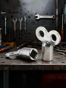 2/4/6 套耐用锌合金散热器排气阀钥匙 | 适用于暖通空调控制和供暖系统，高品质欧盟标准连接螺纹，排气钥匙，螺纹接头，紧凑设计，优质材料，金属排气钥匙，散热器钥匙，管道 - 彩色 - 查看 12