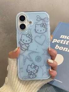 Sanrio 三丽鸥新款时尚可爱卡通猫女高端手机壳，适用于 17/16 Pro Max，14英寸苹果15 Pro双层13英寸防震12英寸新款11英寸女款防摔手机壳保护套 - 彩色 - 查看 2