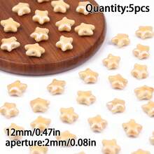 1/2/3/5pcs Ceramic Printed Beads With Center Hole, Multiple Designs Available, DIY Jewelry Making Beads For Necklace, Bracelet, Earrings, Printed Ceramic Round Flower Beads Craft Spacer Beads