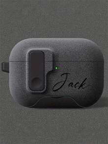 [Customizable] Personalized Pop-Up Flashing Earphone Case With Custom Lettering, DIY Earphone Protective Case, Suitable For 1/2/3/4 Pro/2 Pro/3, Luxury Protective Case, Perfect Gift For Birthdays, Christmas, And Halloween.