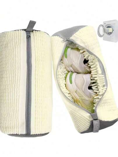 1/2pcs 360° Wrap-Around Shoe Cleaning Bags, Reusable Sneaker Washing Bags For Washing Machine And Dryer, Fit All Shoe Types And Sizes, Laundry Accessories, Christmas Gift