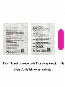 24pcs Long Coffin Shaped French Manicure Nail Stickers, Fashionable! Clover Embossed Nail Decals With Nude Base And Green Gold Foil Luxury Design, Easy Application Durable Reusable. Set Includes 1pc Gel Polish And 1pc Nail File, Suitable For Women And Girls For Daily Wear Or Parties - Multicolor - View 4