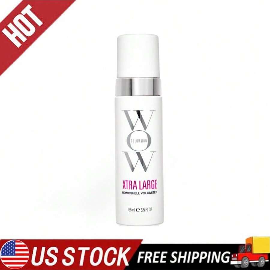 COLORS WOWS Xtra Large Bombshell Volumizer, Alcohol-Free Volumizing Foam For Long-Lasting Hair Volume & Thickness, 6.7 Fl Oz - Silver - View 1