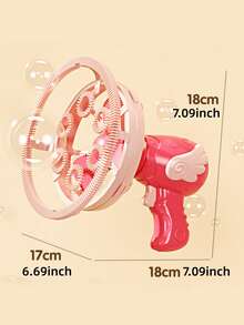 Kids Electric Bubble Machine - Handheld Automatic Bubble Blower Plastic Toy, Suitable For Indoor/Outdoor Party Play, Also A Great Birthday Gift For Family & Friends (Batteries Not Included), Girls Toys, Boys Toys, Party Games, Wedding Bubbles, Bubble Gun, Mother's Day - Bubble Machine - View 9
