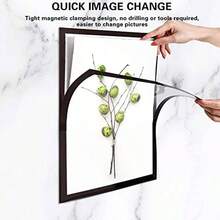 Marcos de pintura de diamante, paquete de 4 unidades, autoadhesivos, marco magntico de diamante negro, para exhibicin y proteccin de pintura de diamantes, decoracin de pared del hogar, oficina - como se muestra en la figura - Ver 6