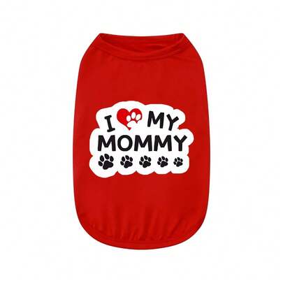 T-shirt med mönster av katt och hund, sportig jumpsuit med husdjursgrafik