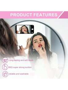 Double-Sided Suction Cup Phone Holder, Silicone Anti-Slip Washable Phone Holder Sticker - Multicolor - View 4