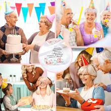 1pc Acrylic "Happy 60th Birthday" Plaque, Inspirational 60th Birthday Gift, Heart-Shaped Acrylic Desktop Decor For Daughter Or Son, Perfect For 60th Birthday Anniversary Party Decoration - Multicolor - View 4