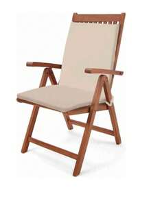 Garden, Balcony & Living Room Chair Cushion With Backrest - Apricot - View 4