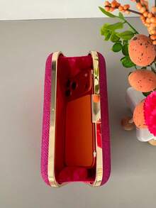 Women Evening Bags - Rose Red - View 5