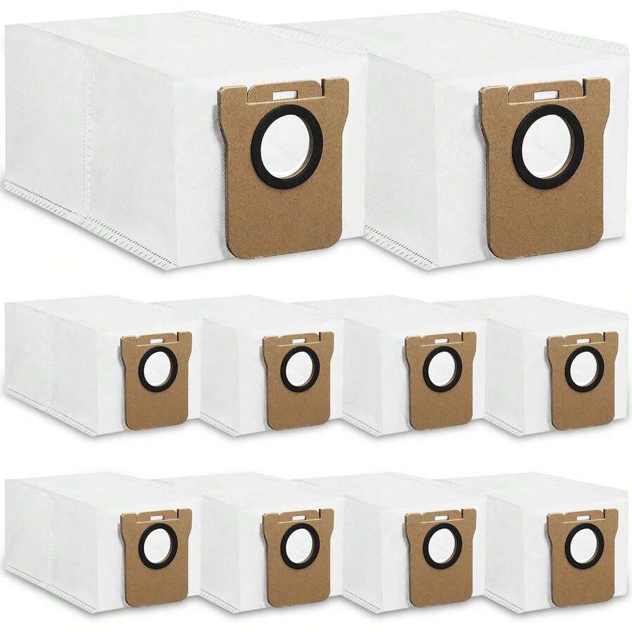 10 Pieces Vacuum Cleaner Bags Compatible With Xiaomi X10 And L10s Ultra Robot Vacuum Cleaner Extraction Station, 2.5L Large Capacity Replacement Vacuum Cleaner Bags - White - View 1