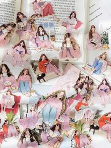 复古美学贴纸，适用于子弹笔记、剪贴簿、笔记本 - 可爱糖果、手机、笔记本电脑、自行车、滑板、头盔贴纸 - 返校用品 - 棕色 - 查看 3