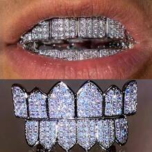 1pc/2pcs Grillz Hip-Hop 18K Gold Plated Grillz GRILLS Teeth Gold Tooth For Halloween, Party & Gift Unisex
