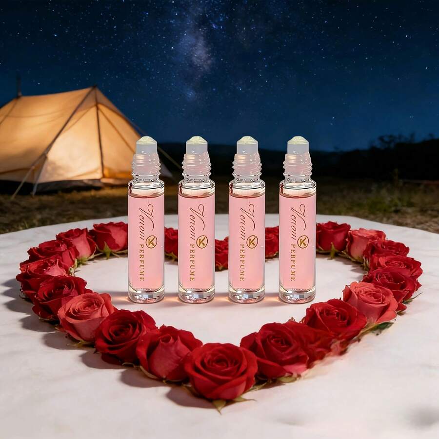 4 Pack Mini Perfume For Women And Men Long Lasting Light Fragrance Fresh Elegant Long-Lasting Light Scent Suitable For Daily Gifts Fresh Elegant Long-Lasting Light Scent Each Bottle 0.34oz 4 Bottles Total 1.36oz Suitable For Light Beige Tone Daily Wear Gifts And Special Occasions - 新鮮的 - 查看 1