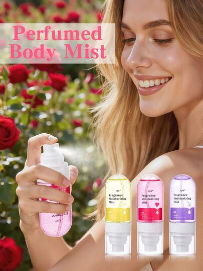 1.85 液体盎司女士身体保湿香氛喷雾，持久留香，轻盈不油腻，旅行装，五种香型，香氛喷雾礼品