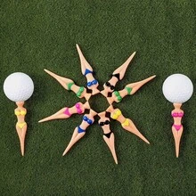 5 Stücke lustige Golf Ball Tees, 76mm/7,62cm Kunststoff Tee Pegs für Golf Training Zubehör, kreative Geschenke, Golf Geschenke, Outdoor Sport Artikel, einfache Ballplatzierung und verbesserte Genauigkeit, geeignet für Golf Trainingsausrüstung, Praxis, Sportartikel, Bewegung, Spielplatz Zubehör, Wettkampf Artikel, Sportgeschenke, Geschenke für Männer, Geschenke für Frauen, personalisierte Geschenke, Geburtstagsgeschenke - Verschiedenfarbig - Übersicht 5