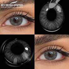 Eyeshare 1 para miękkich soczewek kontaktowych w kolorze naturalnym, czarne soczewki, brązowe soczewki, szare źrenice, niebieskie soczewki, roczne, średnica 14,2 mm, odpowiednie do noszenia na co dzień lub na randkę - Jednorazowe na rok - Zobacz 13
