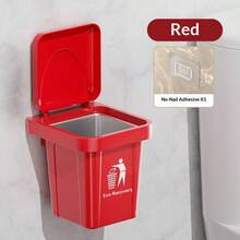 1个新款创意壁挂式烟灰缸垃圾桶，带盖个性化烟灰缸，适用于浴室、客厅，无需钻孔 - 彩色 - 查看 8