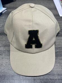 1pc Unisex 26 Letter Adjustable Baseball Cap, Casual Breathable Sun Protection Hat, Suitable For Outdoor Daily Wear - Khaki - View 7