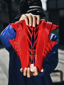 Blade运动鞋，男士休闲透气低帮跑步鞋，多功能、舒适，适合日常穿着，个性化设计，专业时尚运动鞋，多种颜色可选 - 紅色 - 查看 12