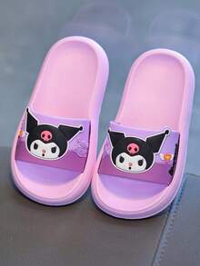 Sanrio Kids Fashion Foam Slippers EVA Soft Bottom Girls Cartoon Stylish Bedroom Slippers Bathroom Slippers Baby Shoes - Purple - View 2
