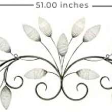 Stratton Home Decor - Decoracin de pared de hoja de metal cepillada para decoracin del hogar, decoracin de pared de metal hecho a mano para entradas y dormitorios, decoracin de pared tradicional - como se muestra en la figura - Ver 5