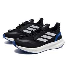 Adidas 阿迪达斯儿童 Pureboost 5K 轻便缓震透气儿童跑步鞋 - 黑色 - 查看 5