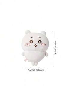 千川系列小型站立式毛绒猪头吊坠挂件，千川包包配饰，节日礼物 - 粉紅白色 - 查看 6