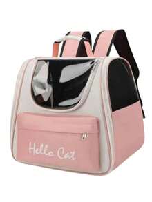 Bolsa de viaje portátil para gatos y perros con malla transpirable, correas para el hombro y la mano. Gran capacidad para artículos para mascotas, soluciona la constricción del hombro y el espacio limitado. Sin olor y sin estrés. Práctica para salidas diarias. - Multicolor - Ver 12