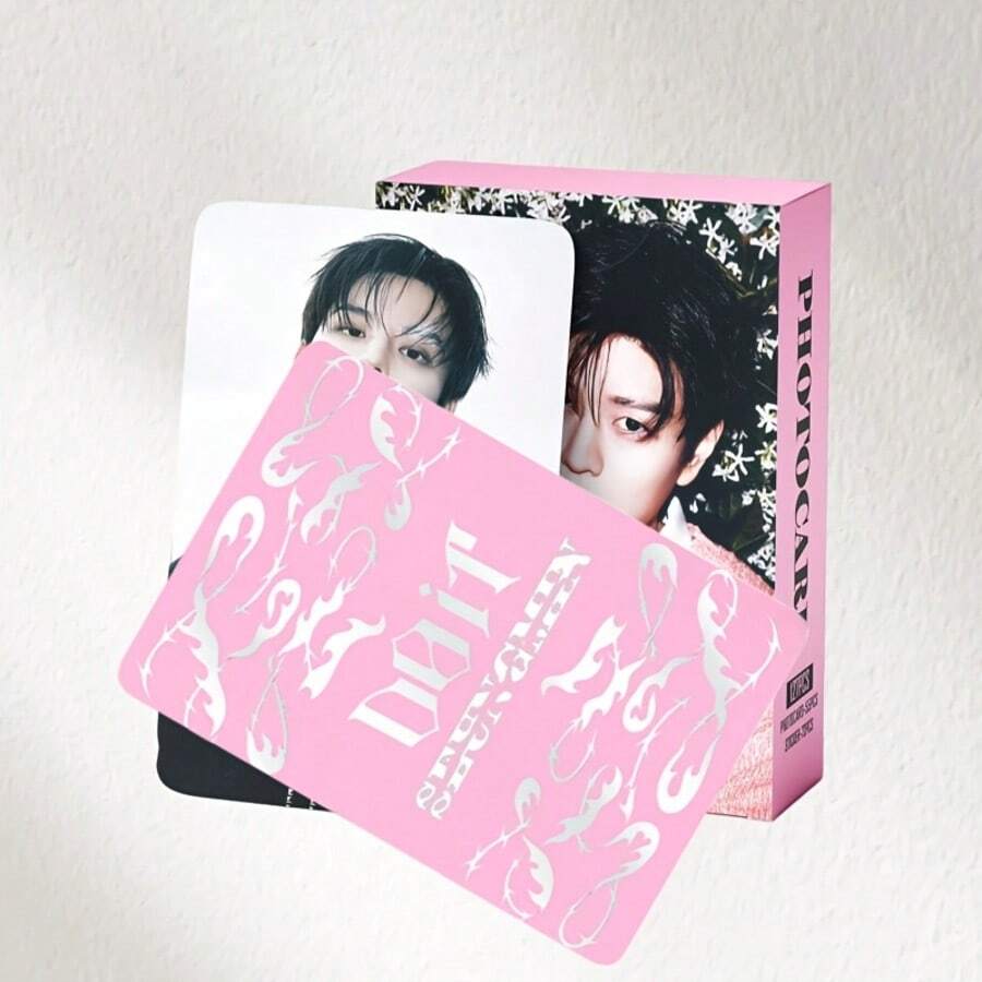 127张/盒 SK组合专辑《DO IT》成员SENGMIN个人收藏贴纸及双面明星照片卡（72张贴纸，55张照片卡），适合装饰房间照片墙/剪贴簿，圣诞节、万圣节礼物 - 彩色 - 查看 1