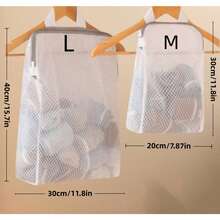 1 pieza Bolsa colgante para almacenamiento de calcetines, organizador de ropa interior para armario, bolsa de malla colgante ahorradora de espacio para dormitorios de estudiantes y paredes - Multicolor - Ver 7