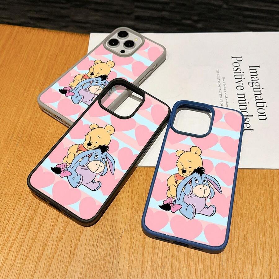 Disney Patterned Phone Case. Mickey Mouse, Stitch, Donald Duck, Minnie Mouse, Goofy, Pluto, And Daisy Duck Pattern. Magnetic Phone Case.  Compatible With IPhone 17, 16, 15, 14, 13, 12 Pro Models And Galaxy, Offering Shockproof Protection. A Special Gift For Family, Friends, Birthdays, Holidays, And Special Occasions. A Stylish And Fun Accessory To Brighten Up Your Device With What And What Flair. - 藍色 - 查看 1