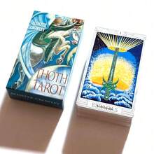 全新西班牙塔罗牌，纸质扑克牌，78张精美插图卡片，适合占卜和游戏，是送给女性的绝佳圣诞节和新年礼物。 - 彩色 - 查看 4