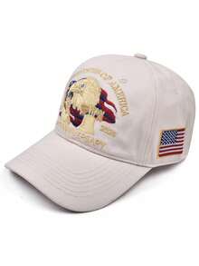 1pc Unisex/Couple/Parent- Oversized Duck Billed Cap, Embroidery Contrast Color Baseball Cap, Fashionable Sports Hat - Embroidered Baseball Cap - View 10
