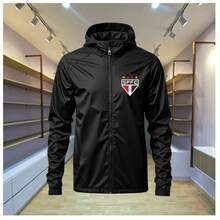Simple São Paulo Windbreaker - 黑色 - 查看 1