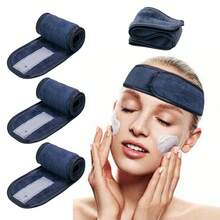 Solid Color Casual Polyester Headband, Suitable For Daily Wear Women Hair Accessories Elegant Hair Band Spa Facial Washing Head Scarf Bath Makeup Sweatband - Multicolor - View 31