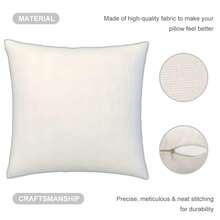Square Pillowcase, Polyester Linen Velvet Pattern, Zippered Throw Pillowcase, Sofa Cushion Cover - White - View 6
