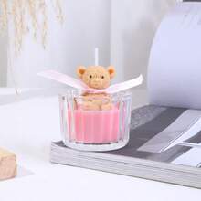 1 pezzo/scatola, Nuova candela profumata in cera di soia a forma di orsetto in stile Ins, cera di soia naturale, fragranza curativa, migliora l'atmosfera, adatta come regalo per compleanni, feste, festa della donna, Ringraziamento, anniversari, San Valentino, occasioni aziendali, decorazione da ragazza, il miglior regalo per fidanzate e amiche - Multicolore - Visualizzare 16