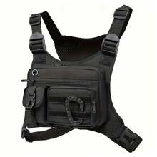 NYXIA Outdoor Tactical Chest Bag For Men, EDC Anti-Theft Chest Bag, Cycling Chest Bag, Running Chest Bag, Multi-Pocket Multi-Function MOLLE Tactical Vest Bag Waist Bag Phone Bag