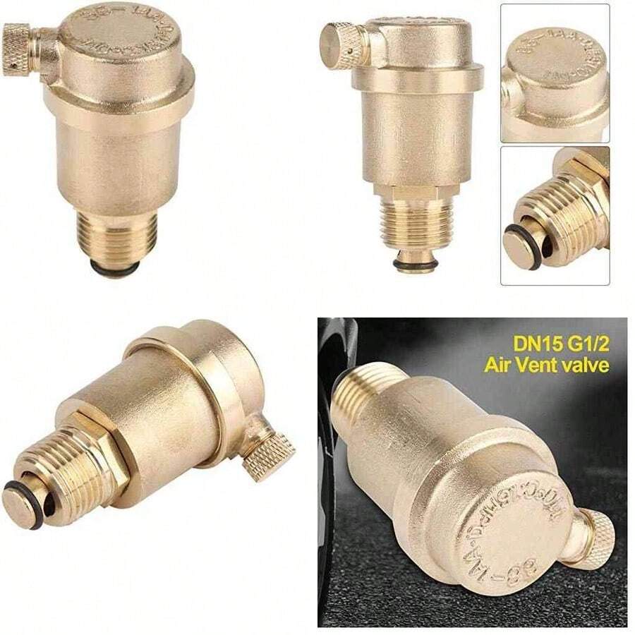 Vlvula de ventilacin automtica, vlvula de liberacin de aire DN15, vlvula de purga de aire para alivio de presin del calentador de agua solar - como se muestra en la figura - Ver 1