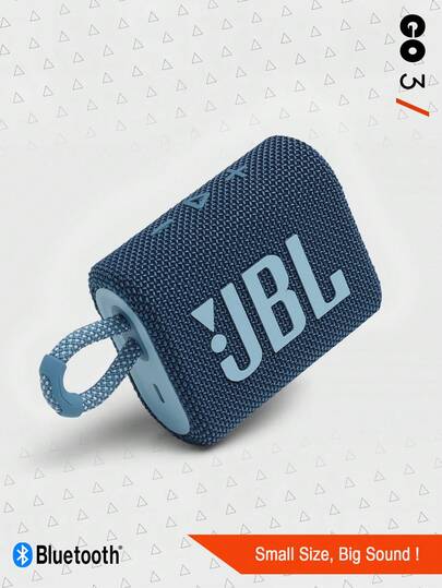 JBL Go 3 便携式迷你蓝牙音箱，无线音箱，IP67 防水防尘，音质震撼，低音强劲，5 小时播放时间，适合居家、户外和旅行，多种颜色可选